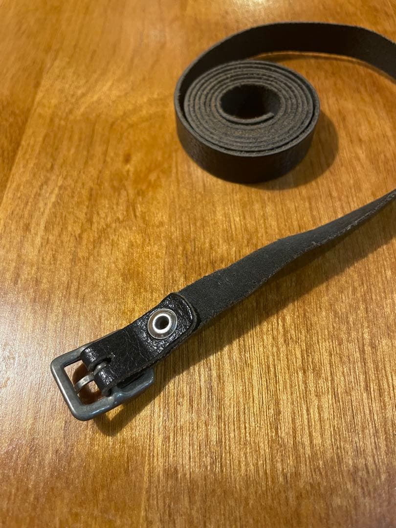 マルタンマルジェラ本人期 黒レザー ブレスレット バックル付き