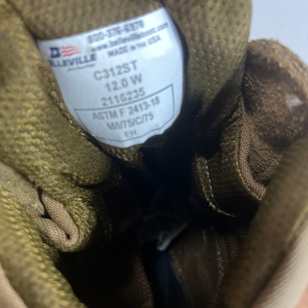 タグ付き 未使用品 米軍 実物 BELLEVILLE US 12W 30cmタグ付き 未使用