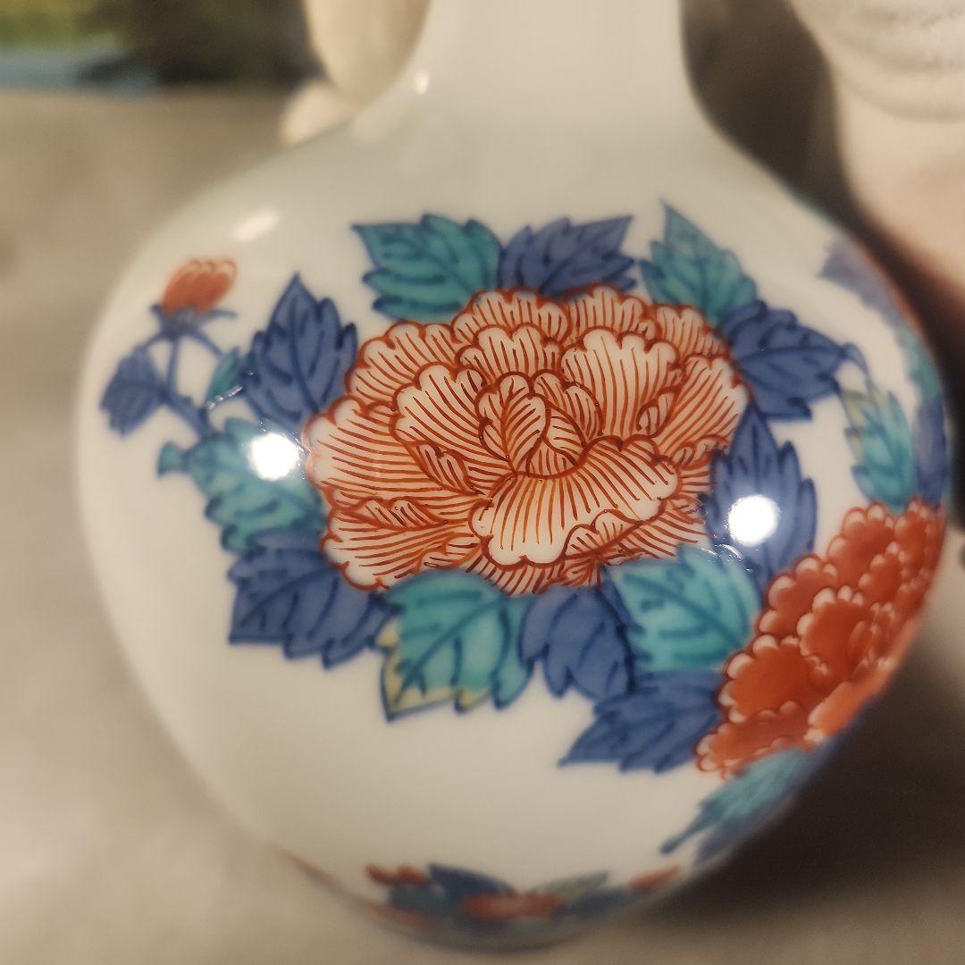 人間国宝 今泉今右衛門 錦牡丹花瓶 共箱 - メルカリ