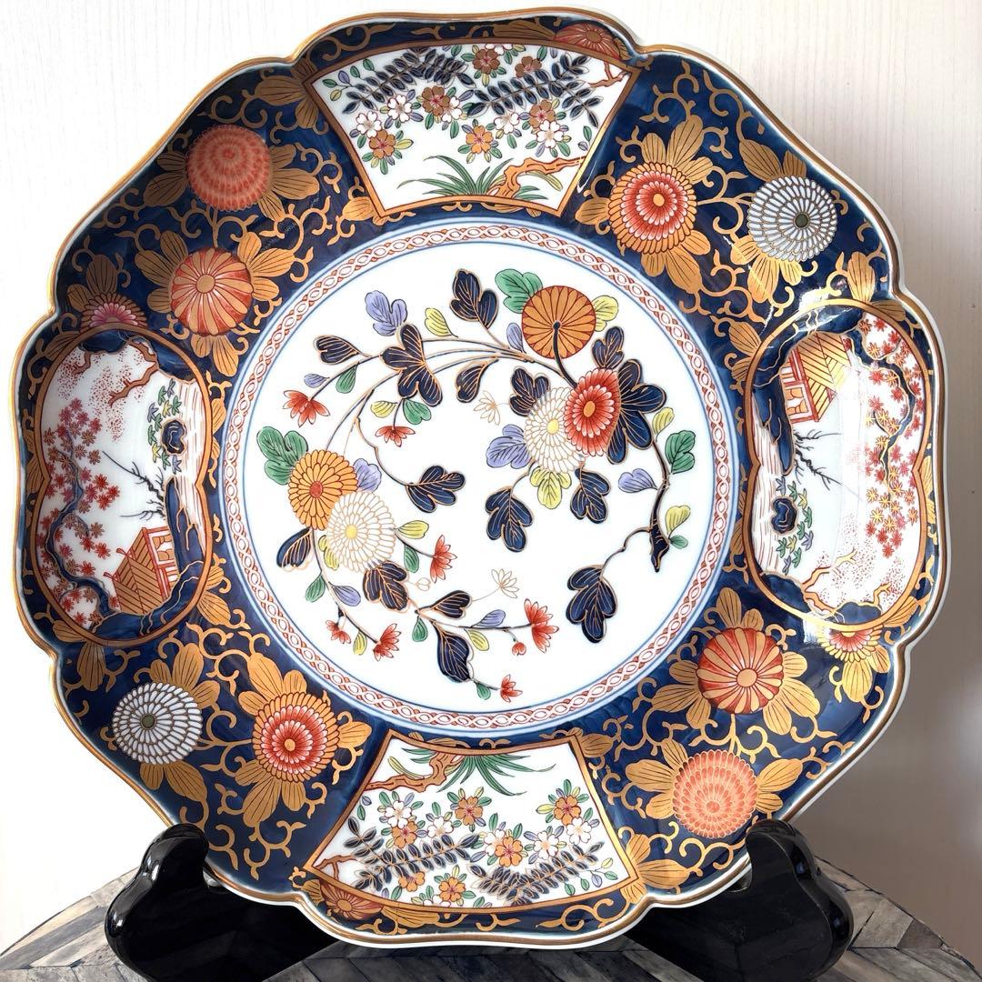 美品☆有田焼 其泉窯 琳派古伊万里 盛皿 - メルカリ