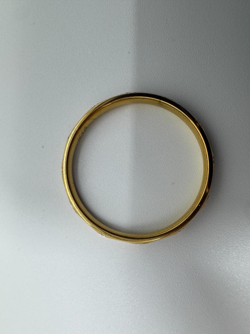 K18 花柄デザインリング0.78g/11号