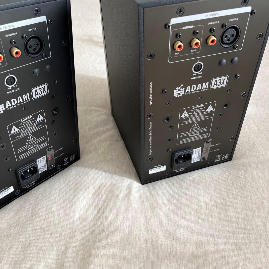 【美品】ADAM AUDIO A3X ペア モニタースピーカー