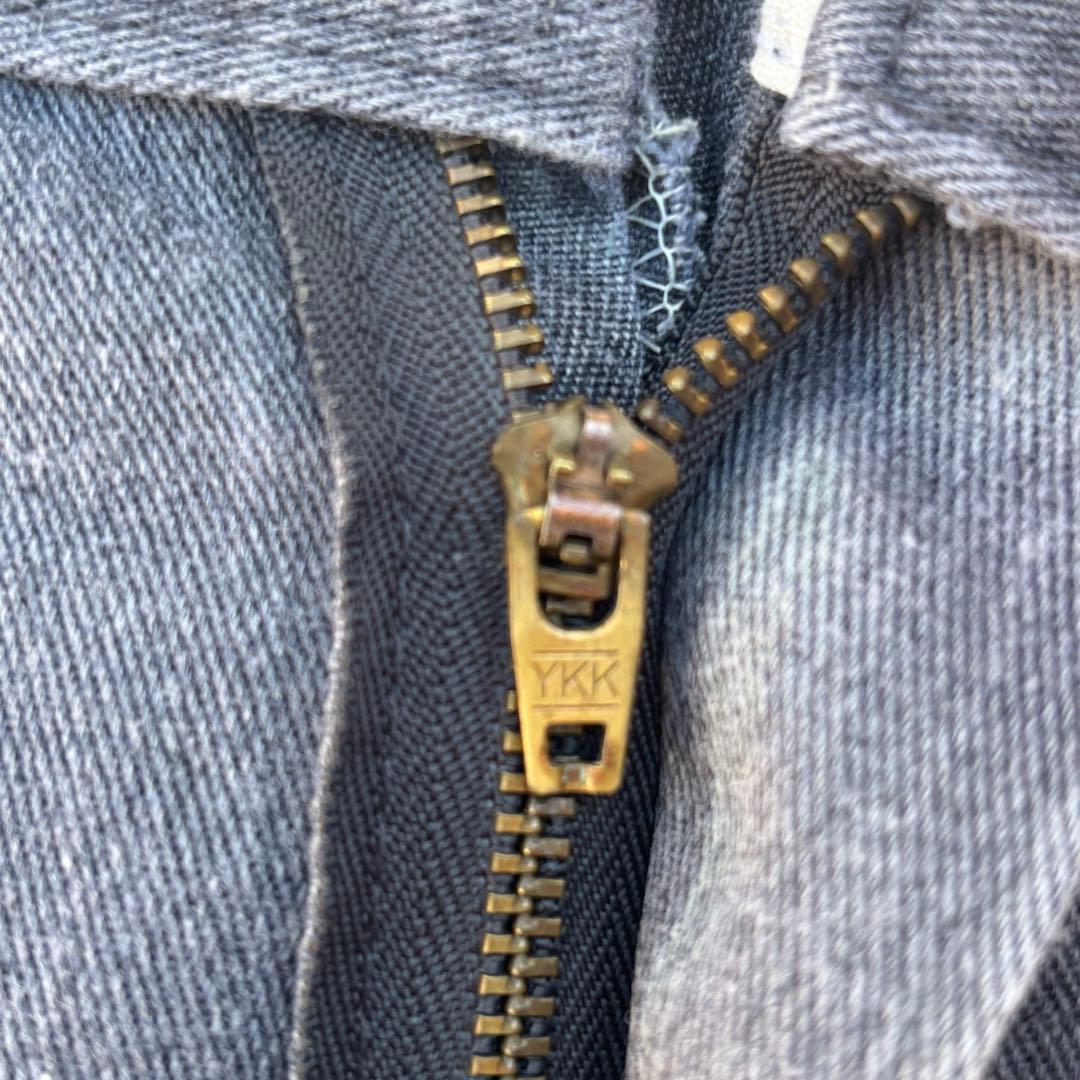 90s usa製 Dickies チノパン チャコールグレー ワイド 鬼フェード