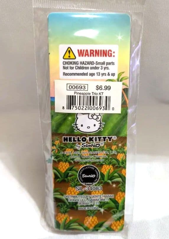 J*_様 ハローキティ　ハワイ　 パイナップル 根付　2012　未開封