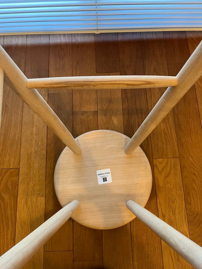 ノルディックスツール　デンマーク　木製スツール