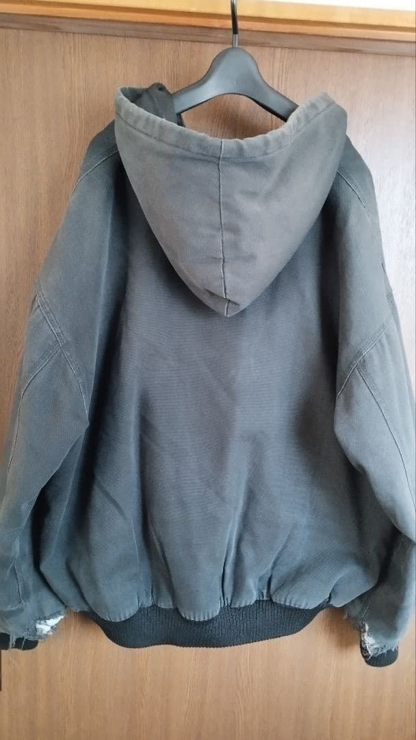 ボロの美学！雰囲気系 ダック地アクティブジャケット カーハートワーク