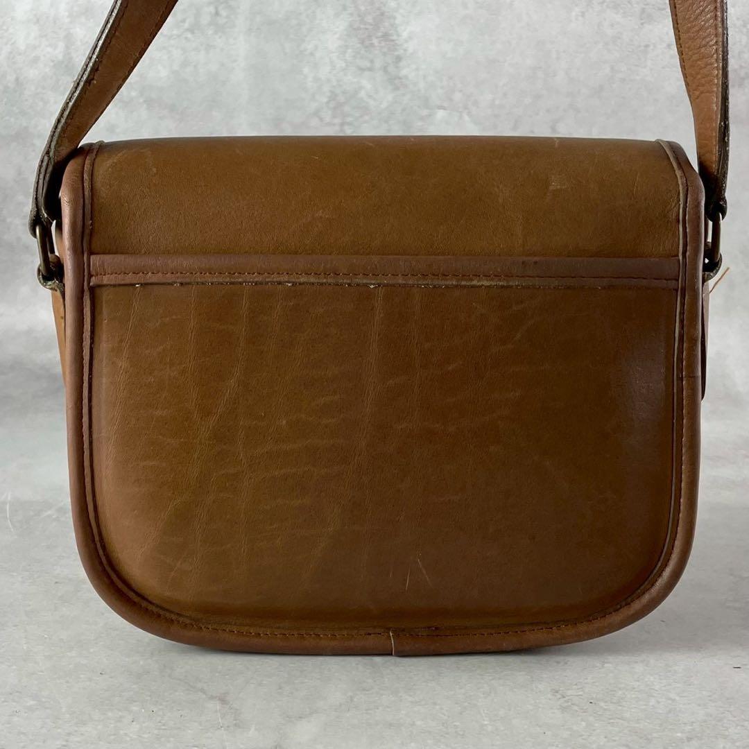 ✨美品✨オールドコーチ　ショルダーバッグ ターンロック　レザー　ブラウン