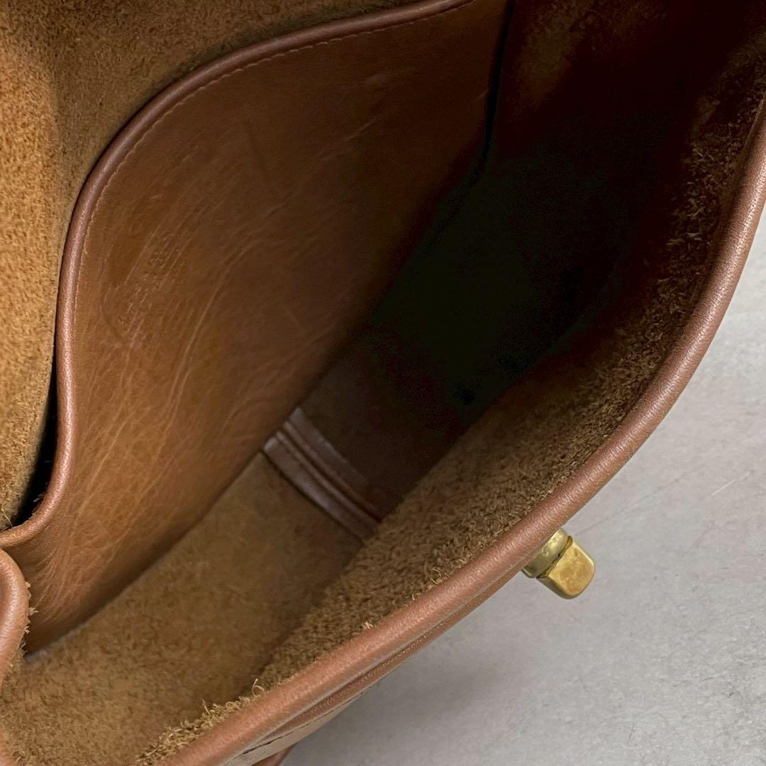 ✨美品✨オールドコーチ　ショルダーバッグ ターンロック　レザー　ブラウン