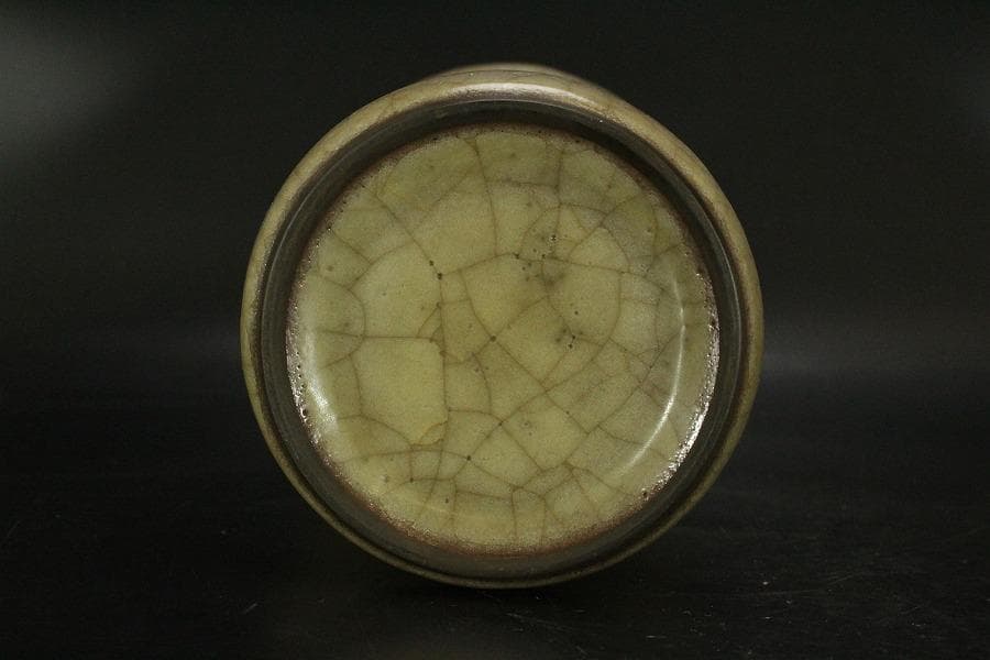 中国美術 哥窯 梅瓶 高22.5cm(HA395)