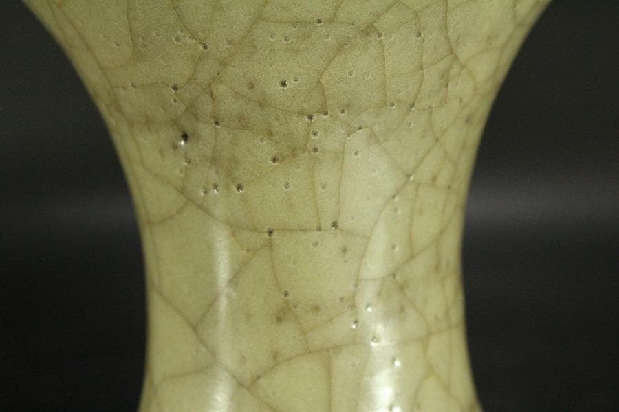 中国美術 哥窯 梅瓶 高22.5cm(HA395)