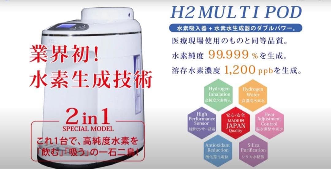 水素生成器 H2マルチポッドの精製水フィルター, シリカケース 2個