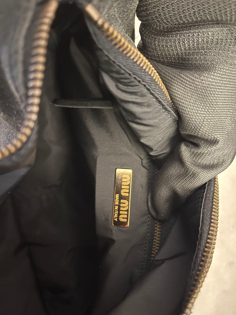 miumiu archive レザーハンドバッグ