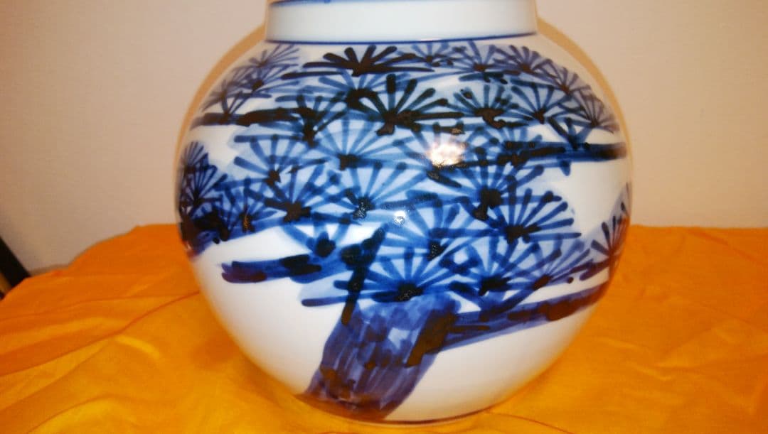 近藤濶 松絵花瓶 人間国宝近藤悠三次男 - メルカリ