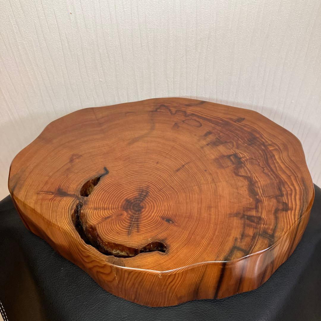 最終値引】希少 屋久杉飾り台 一枚板 屋久杉 屋久杉工芸品 世界遺産
