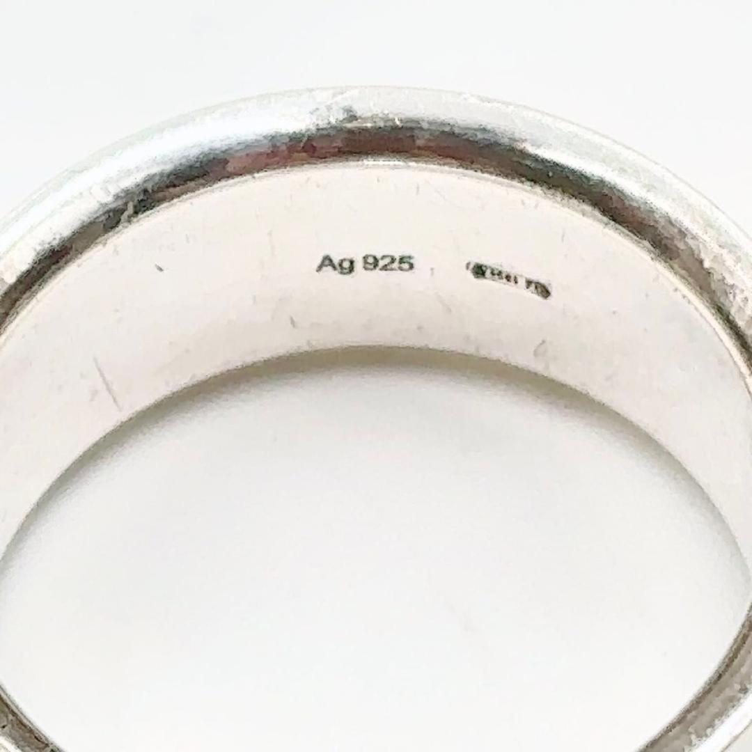 グッチ　GUCCI リング　ロゴ　黒文字　筆記体　約16号