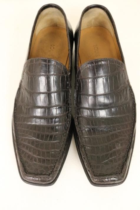 H*A様 【美品】☆ルイヴィトン：クロコ　ローファー　レザーシューズ　６　25.