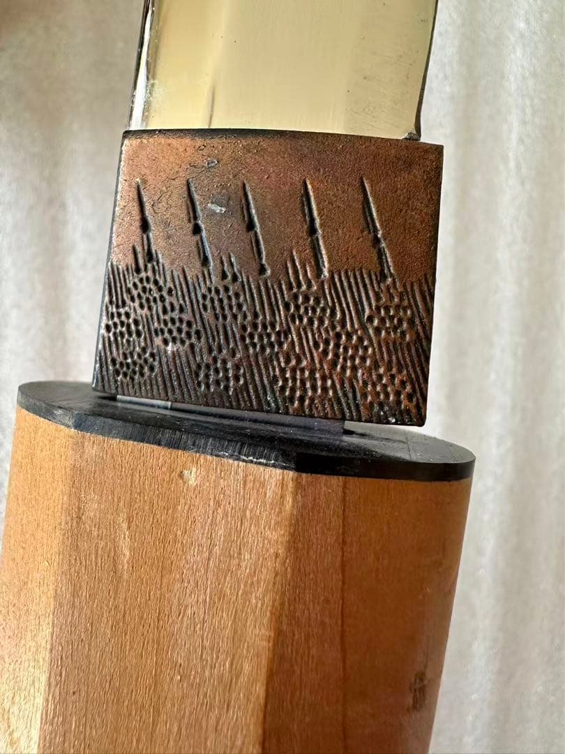 薄刃 居合刀 白鞘　鞘付き長さ101cm 刀袋付き11F