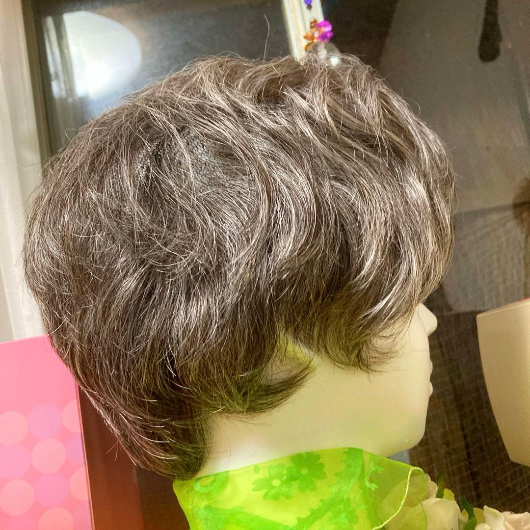 ウィッグ白髪医療用レオンカ