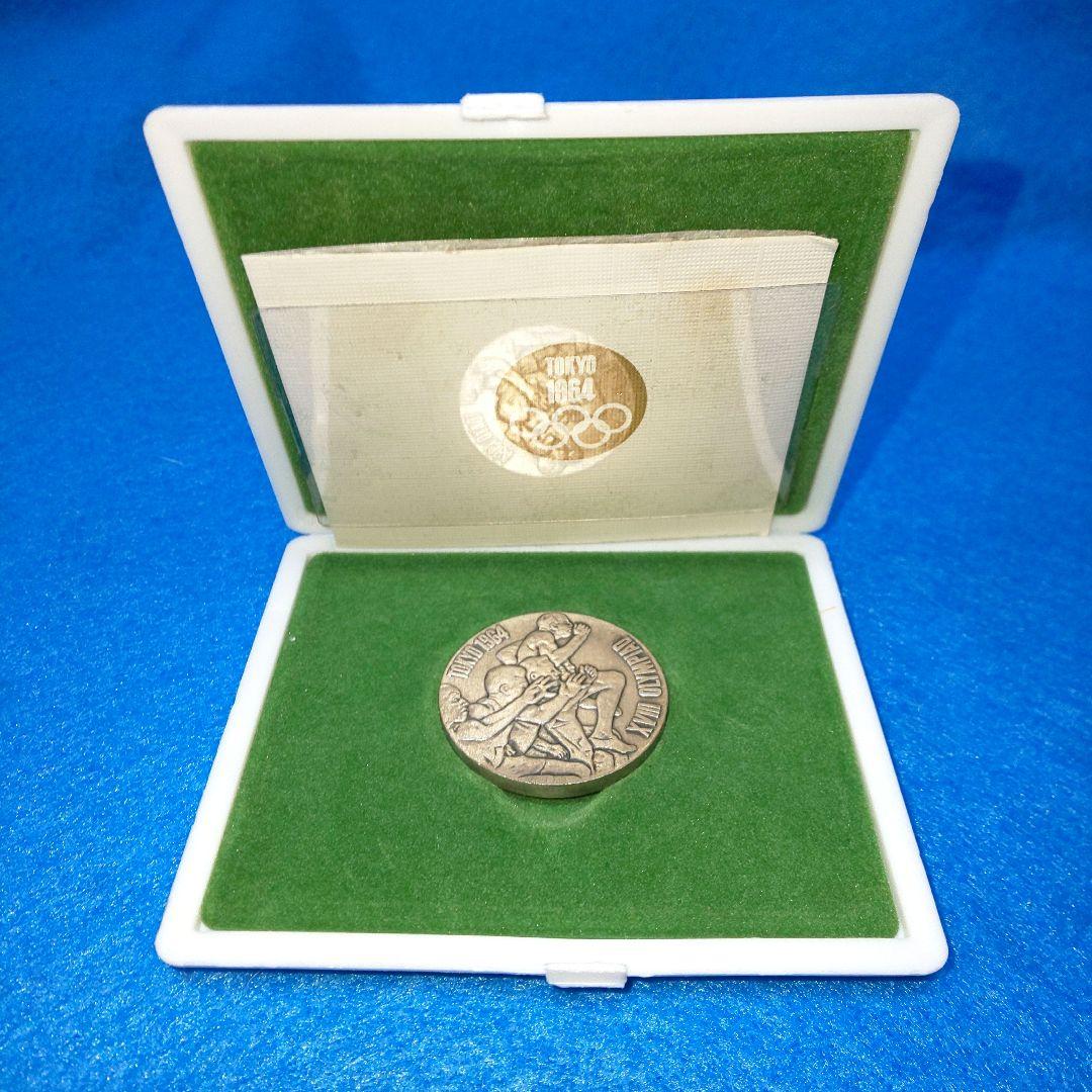 1964年 東京オリンピック記念 銀メダル シルバー 925/1000 ケース付 1964年 東京オリンピック記念 銀メダル シルバー 925/1000 ケース付