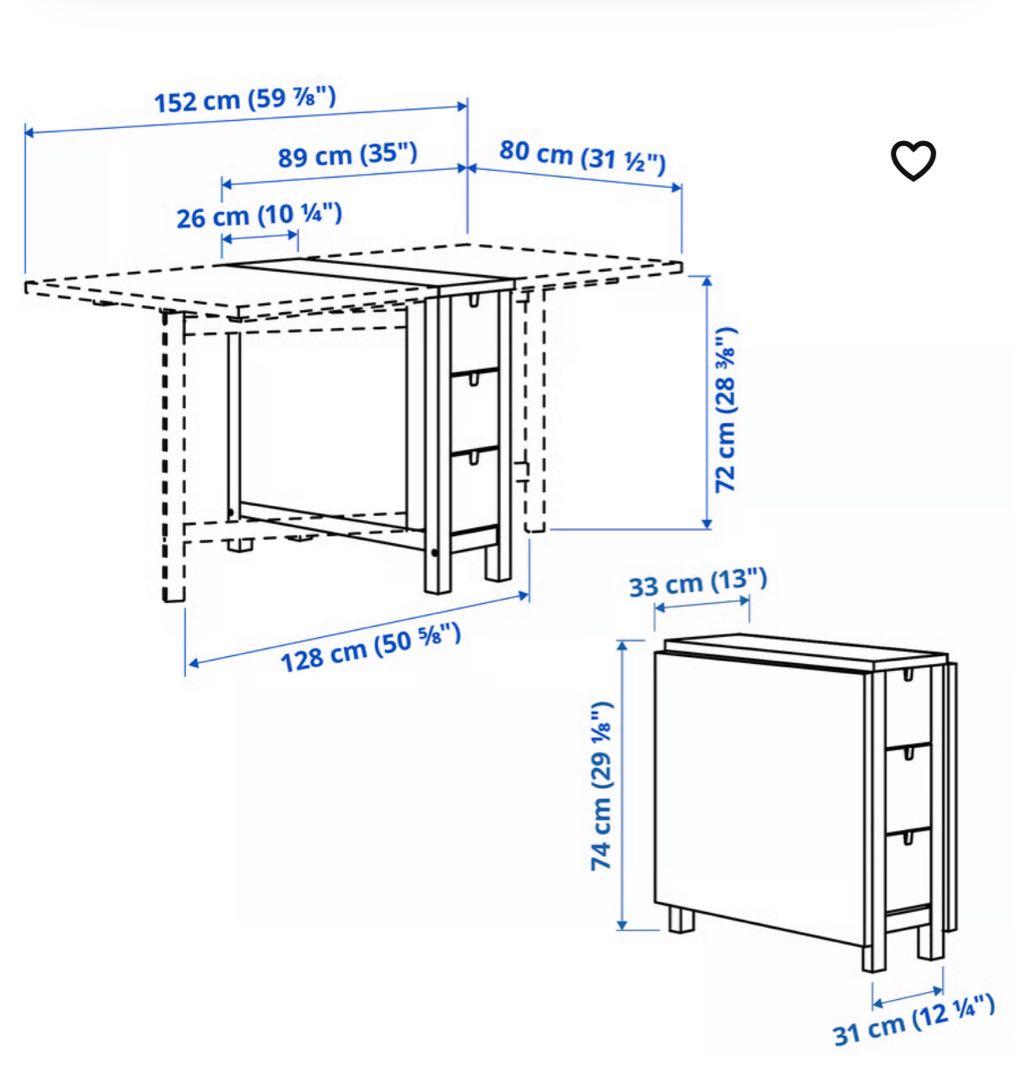 NORDEN,ノールデン,ゲートレッグテーブル,バーチ