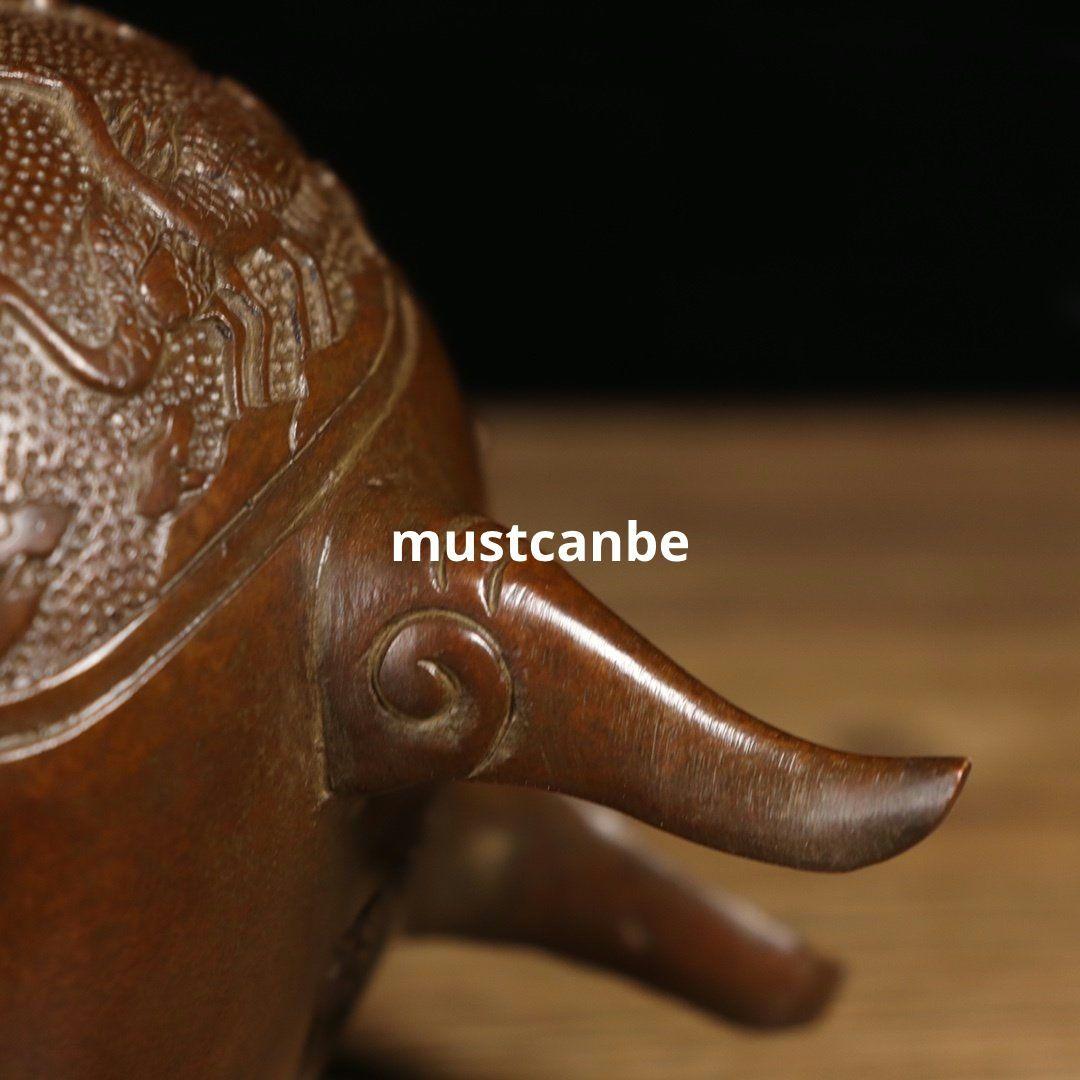 香炉 松鶴延年香炉 金属工芸品 厚重 美品 置物