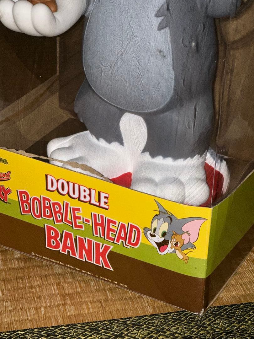 トムとジェリー　ダブルバブルヘッドバンク　TOMandJERRY 貯金箱
