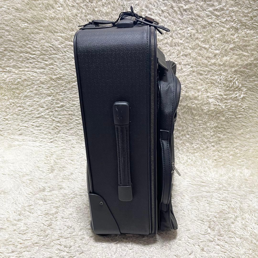 特大容量】LOEWE キャリーケース ビジネスバッグ 2way アナグラム 黒 かぎ