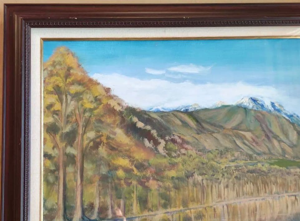 【F30号】 額縁 (保護板アクリル) ＆油彩画セット