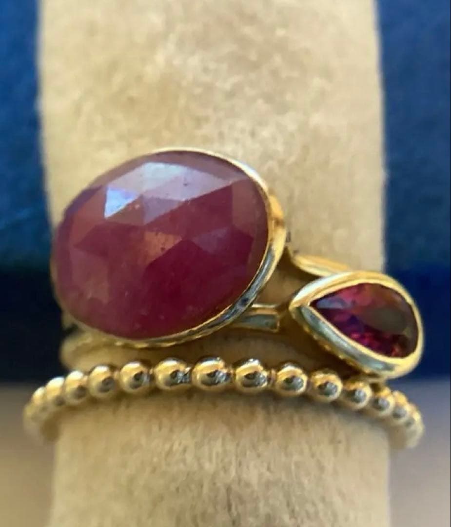 大粒ルビーキャンディーリング 11～12.5号
