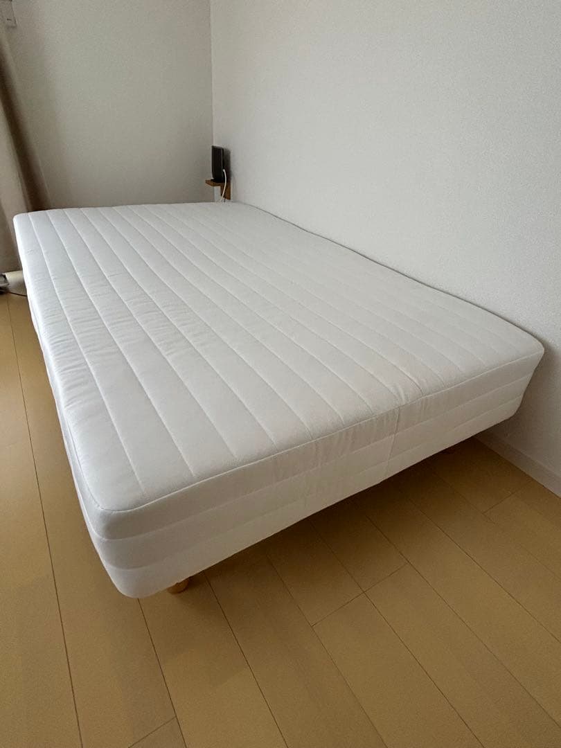 【こんぶ】無印良品　脚付マットレス ポケットコイル　セミダブル