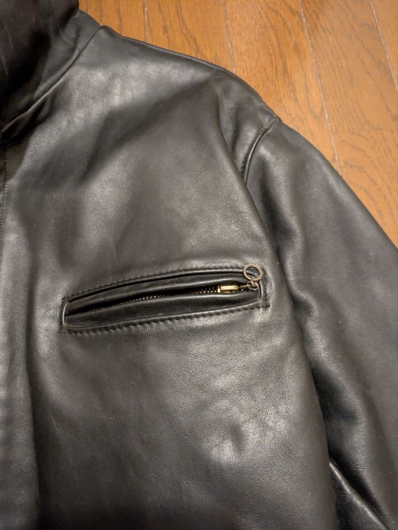 廃盤 ボアインナー付きSCHOTT（ショット）AT101 革ジャン シングル 訳