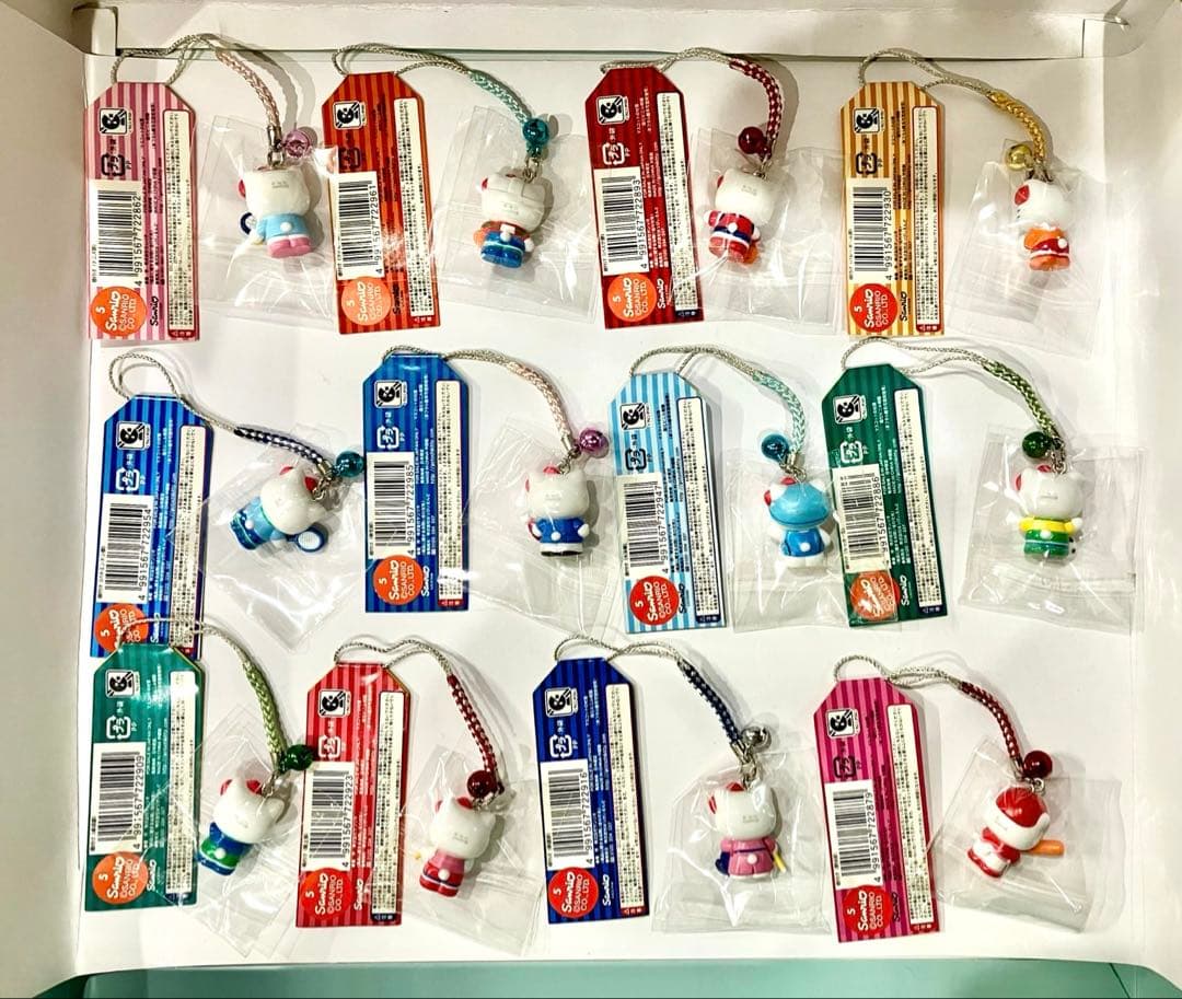 ハローキティ 根付 ストラップ 体育会系 １２種