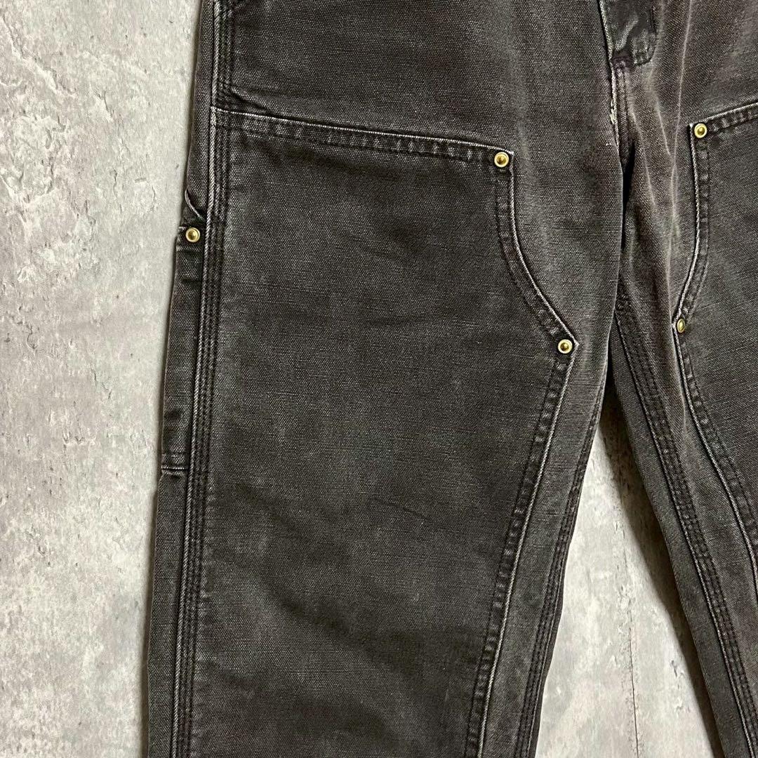 希少 Carhartt カーハート ブラック ダブルニー ペインターパンツ