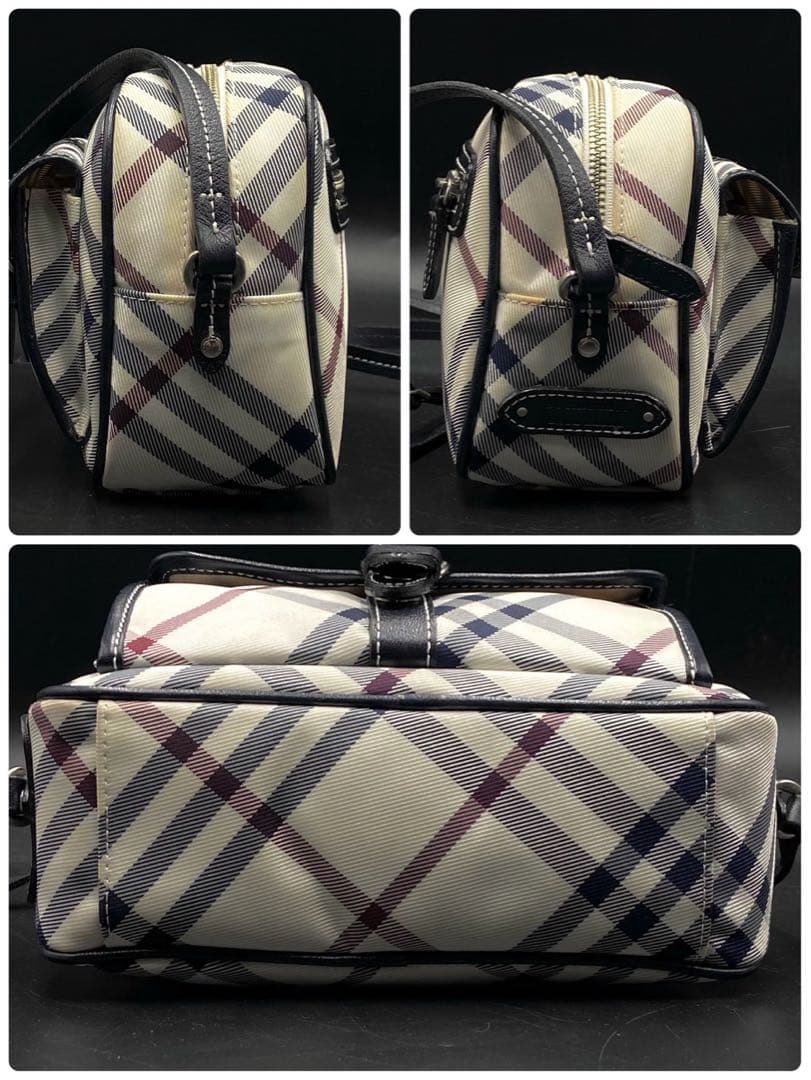 バーバリー ブルーレーベル ノバチェック ショルダーバッグ ブラック