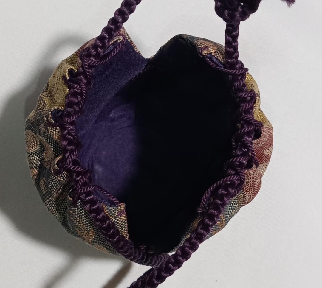 茶道具 京都嵯峨 嵯峨焼 橋本永豊作 肩衝茶入 紅牙瑞錦仕