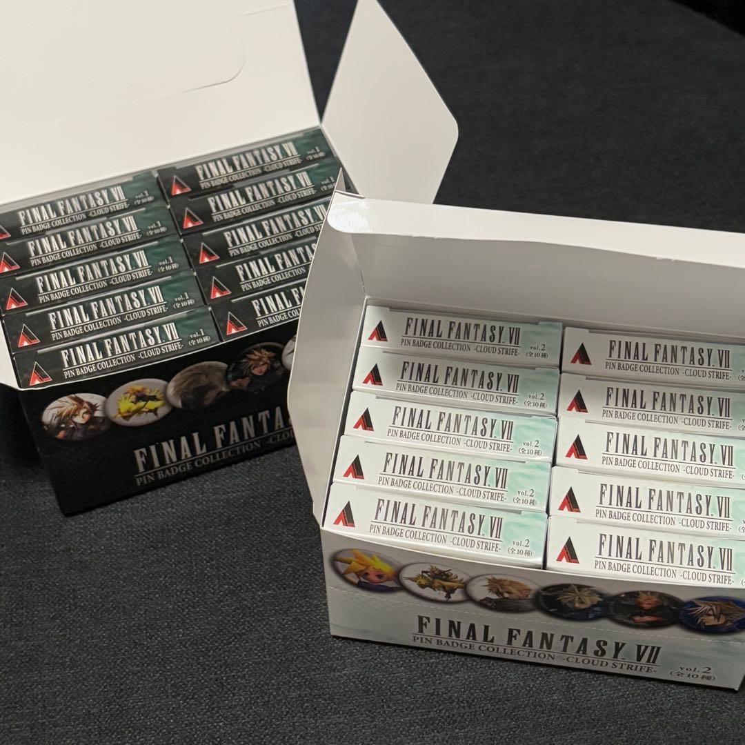 ファイナルファンタジーVII 缶バッジコレクション クラウド　Vol.1、2全種