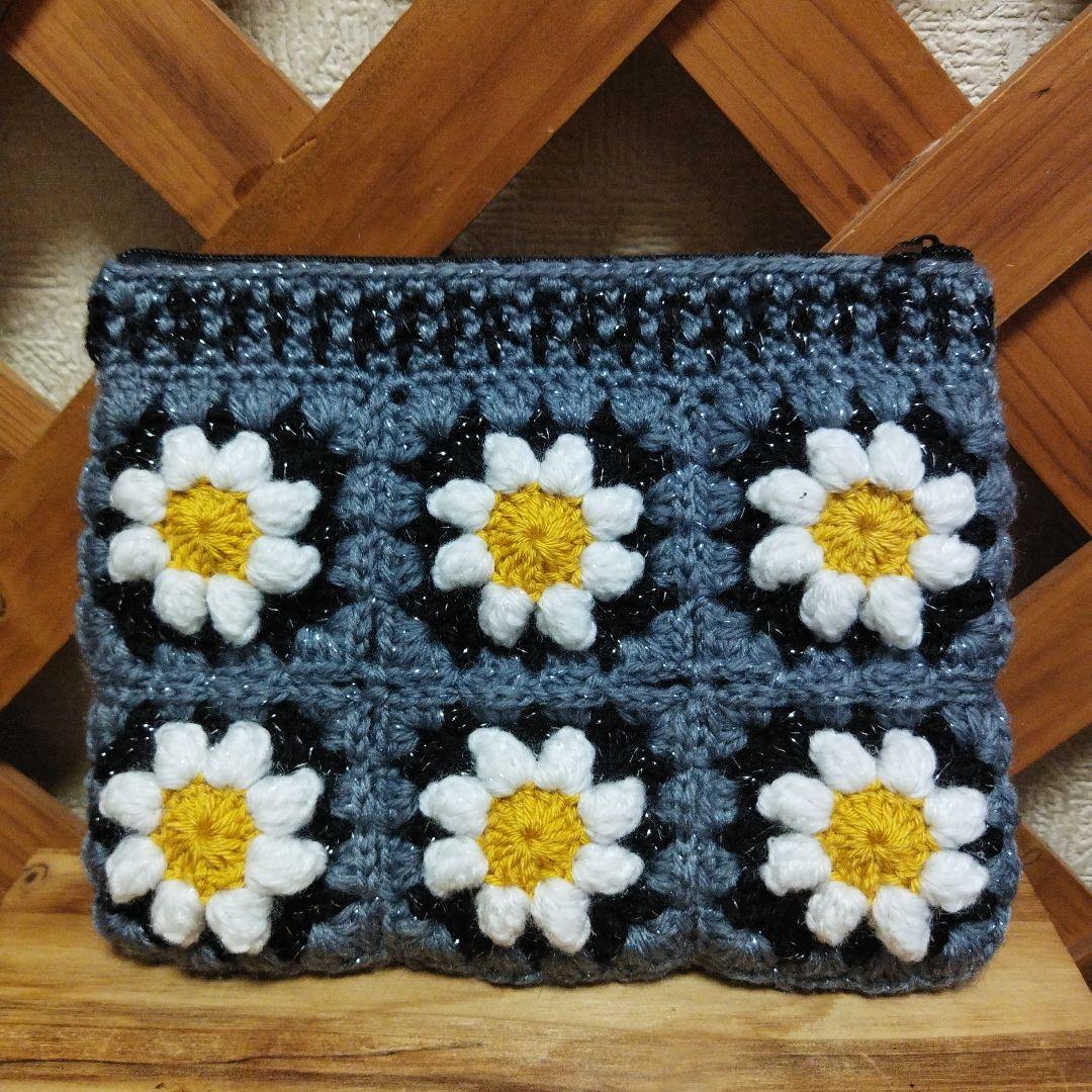 あい様確認用【クッションポーチ】アクリル　ポリエステル　グラニー