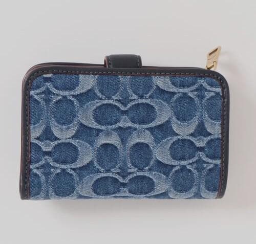 コーチ 財布 ★COACH★ タビー デニムミディアム ウォレット 二つ折り財布