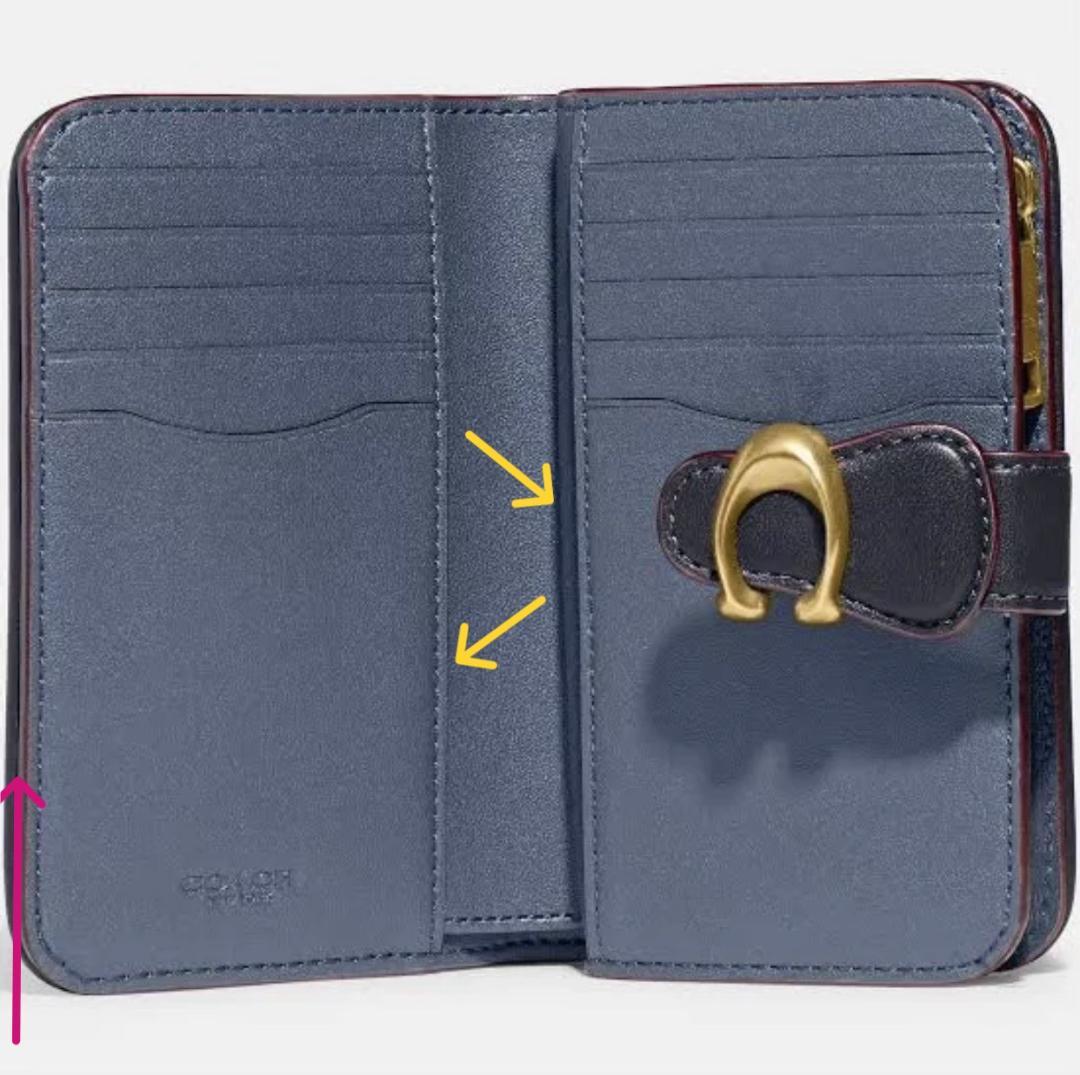 コーチ 財布 ★COACH★ タビー デニムミディアム ウォレット 二つ折り財布
