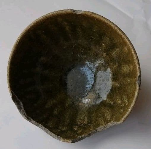 古唐津 小山路青手茶碗 発掘手 工芸品古唐津 唐津