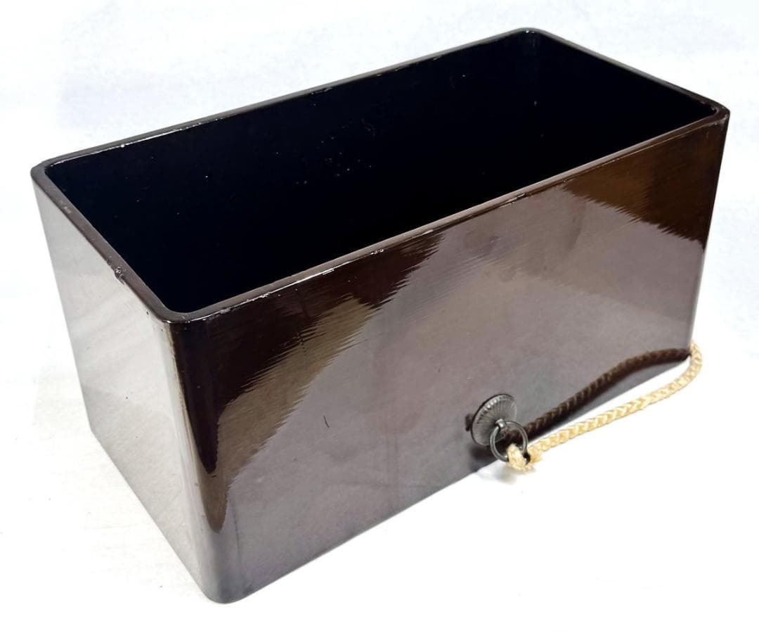 江戸時代 木製蒔絵唐草文道具入れ 漆器 茶道 書道 華道 香道 WWWT126