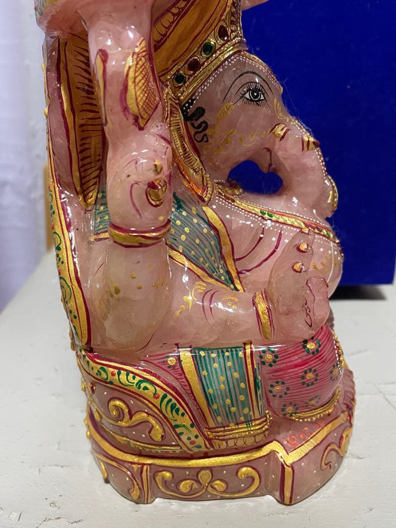 期間限定お値下げ！ ガネーシャ 天然石 特大 置物 希少の通販はau PAY