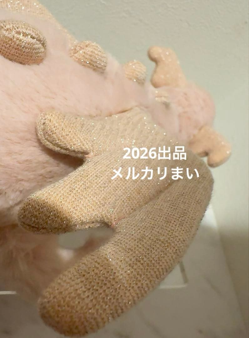  Little Rose Dragon ぬいぐるみ 薄ピンク　龍