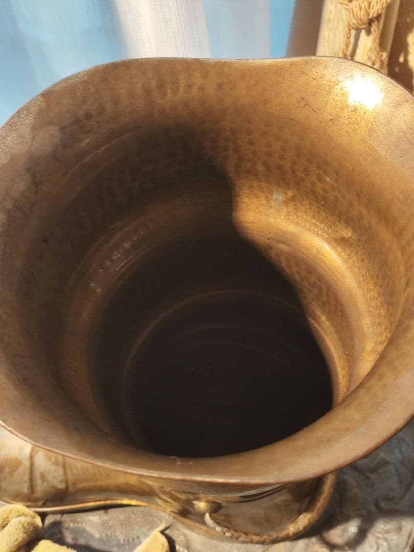 アンティーク風の傘たて(アンブレラスタンド) 傘立て 銅 真鍮