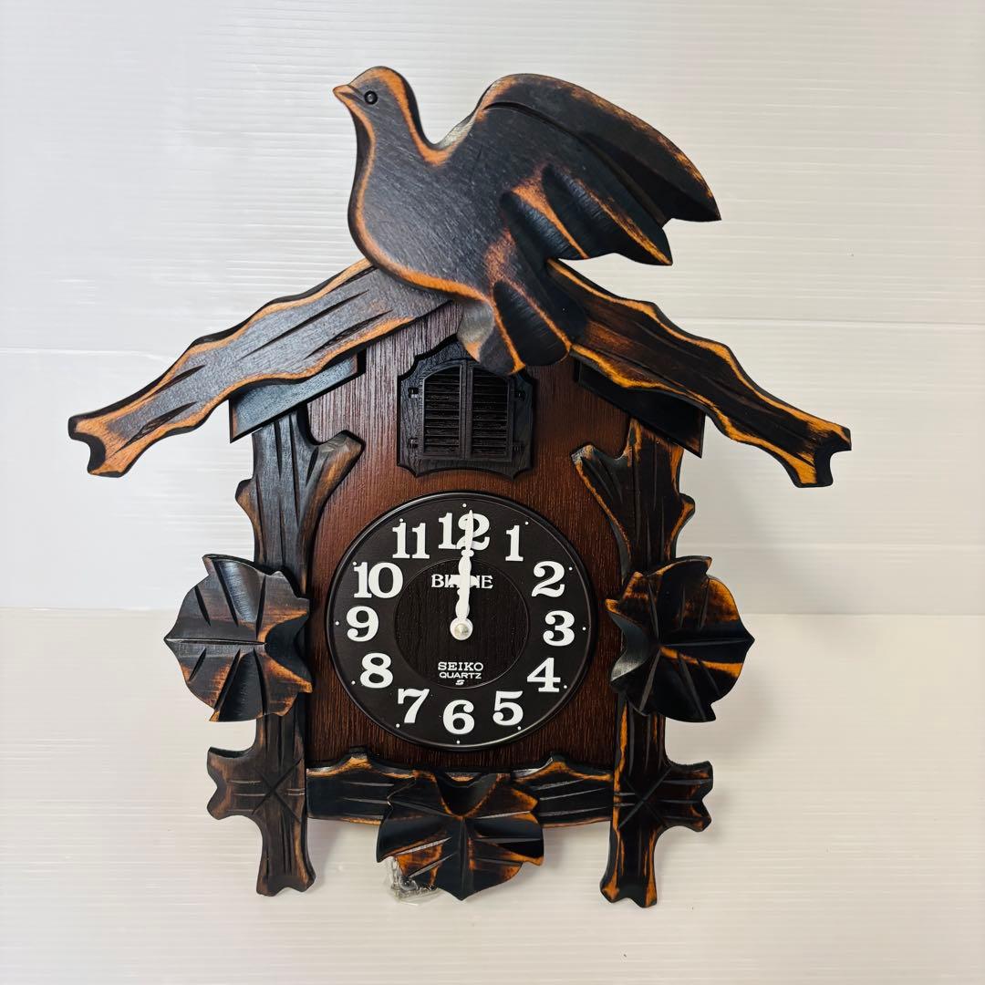 【極希少】未使用品 SEIKO 鳩時計 BIRDIE quartz