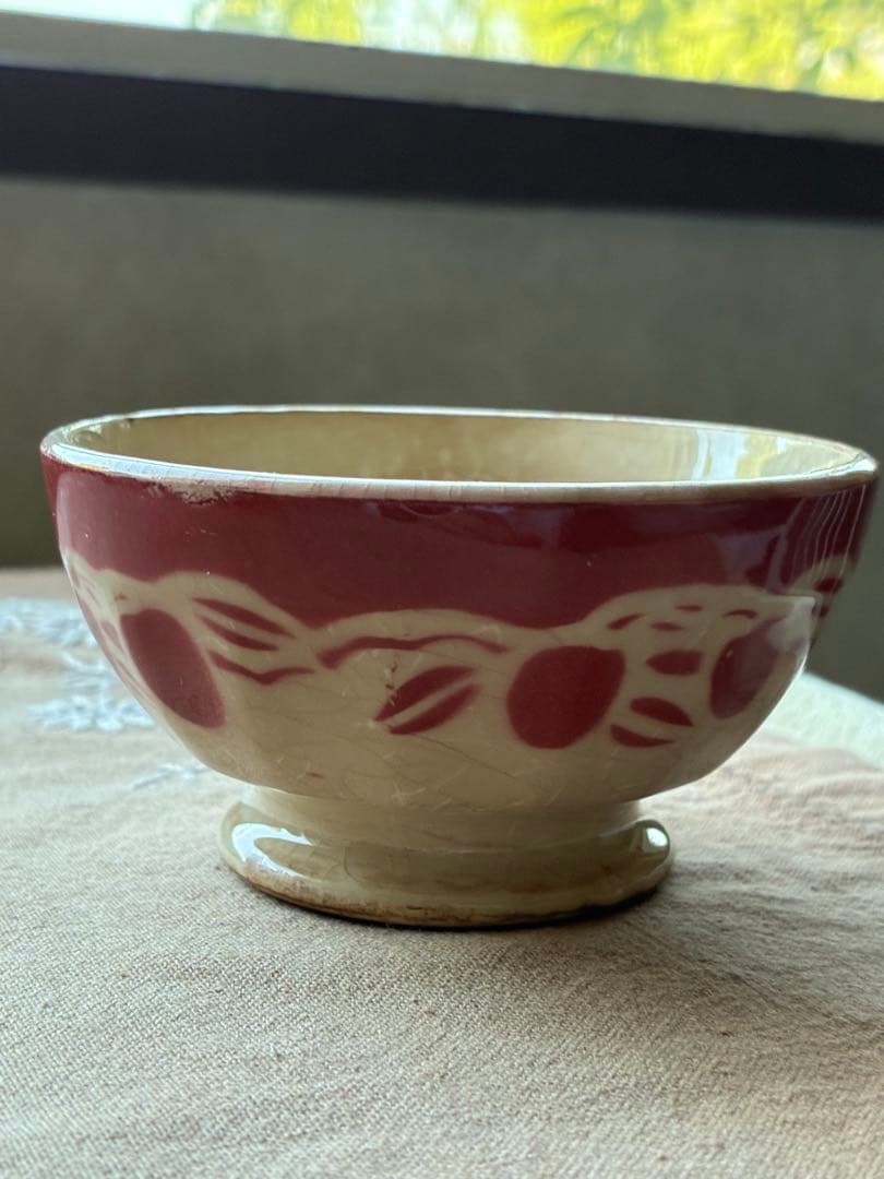 フランス アンティーク カフェオレボウル ムーランデルー 林檎