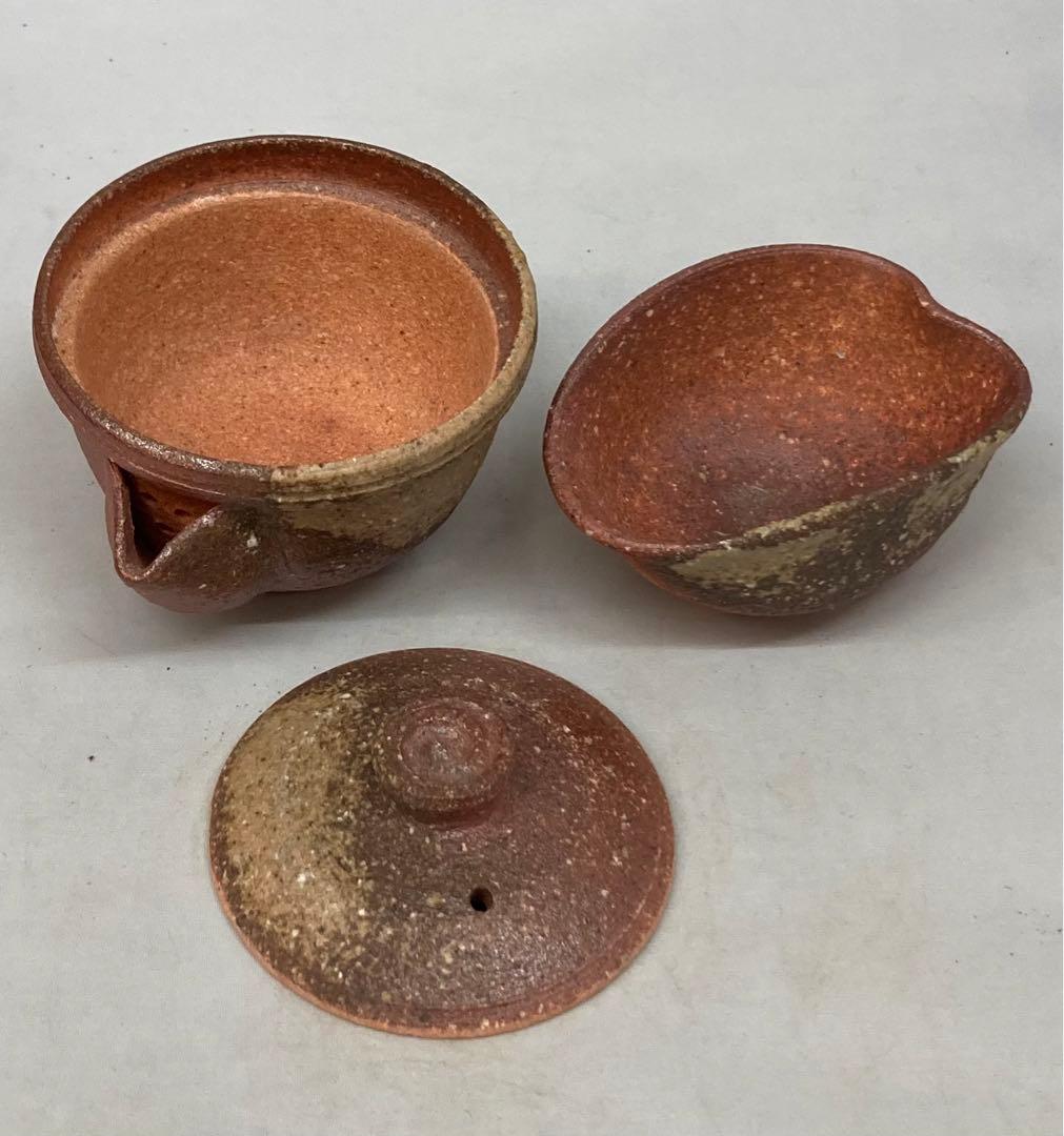 B163b 高橋楽斎作 花入・徳利・玉露茶器 3点セット 共箱 極