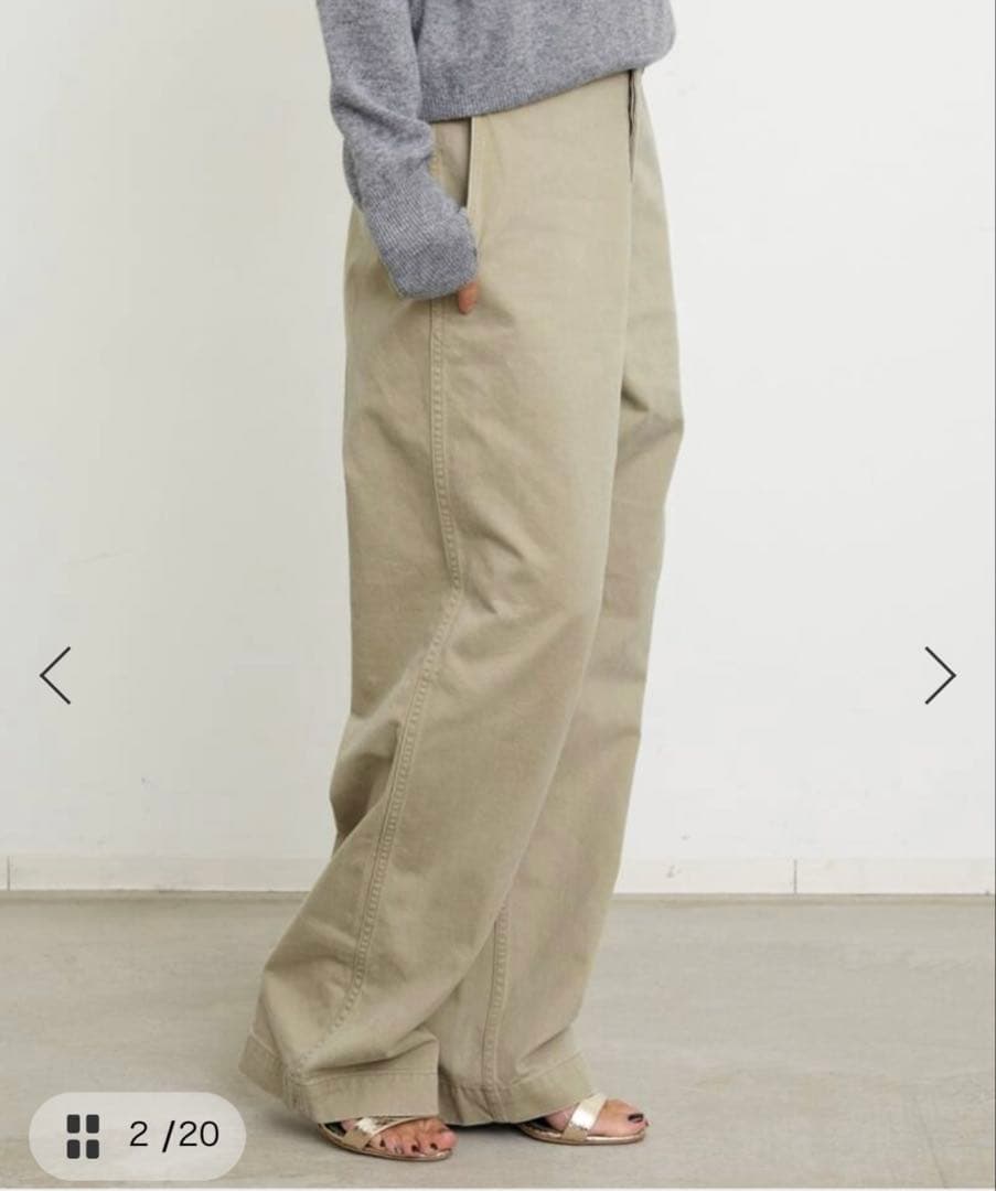 クチュールドアダムCOUTURE D'ADAM ベージュ チノパン 38 クチュールドアダムCOUTURE D'ADAM ベージュ チノパン 38 COUTURE D