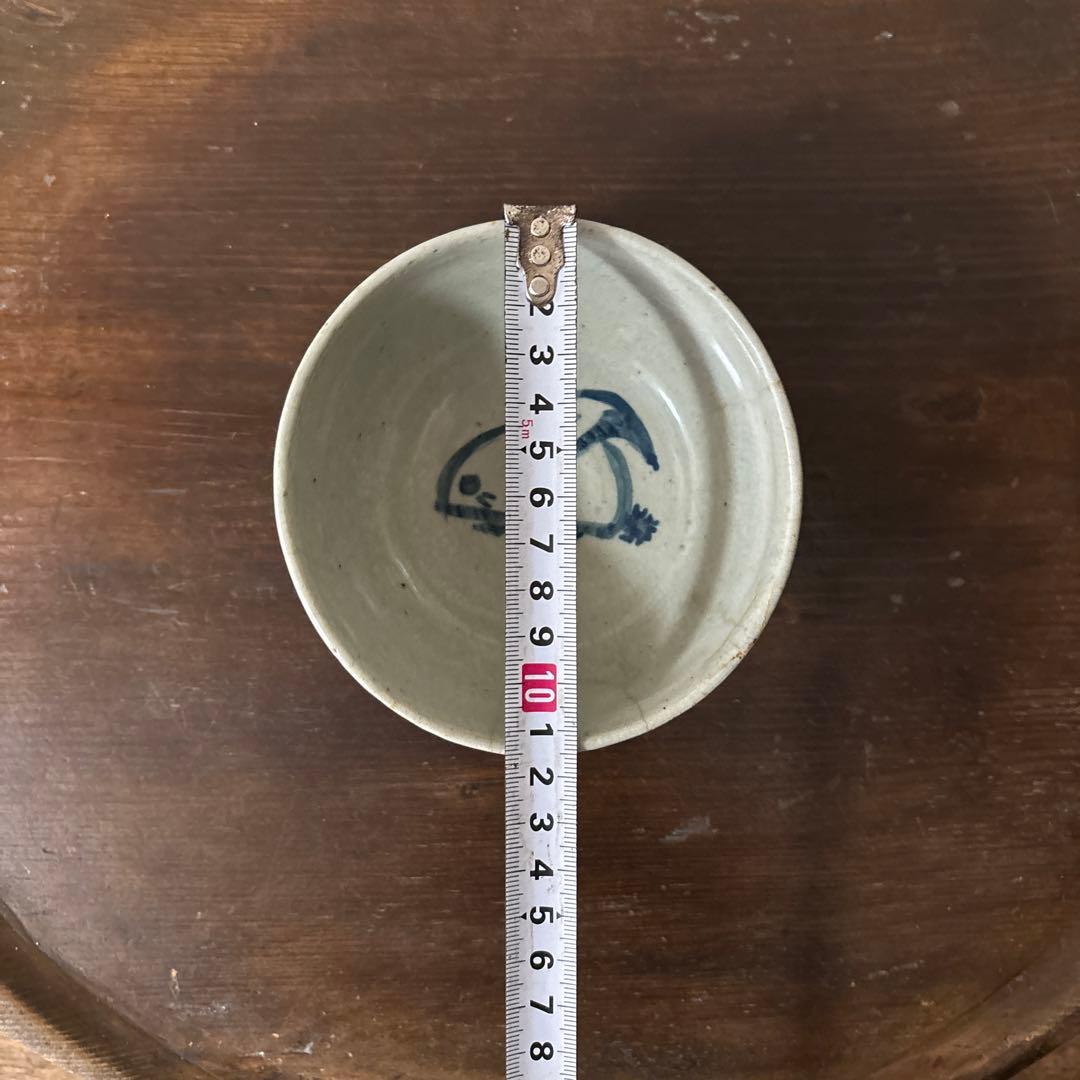 古い染付兎茶碗 うさぎ ウサギ 骨董 柳宗悦 民藝 青山二郎 白洲正子 検