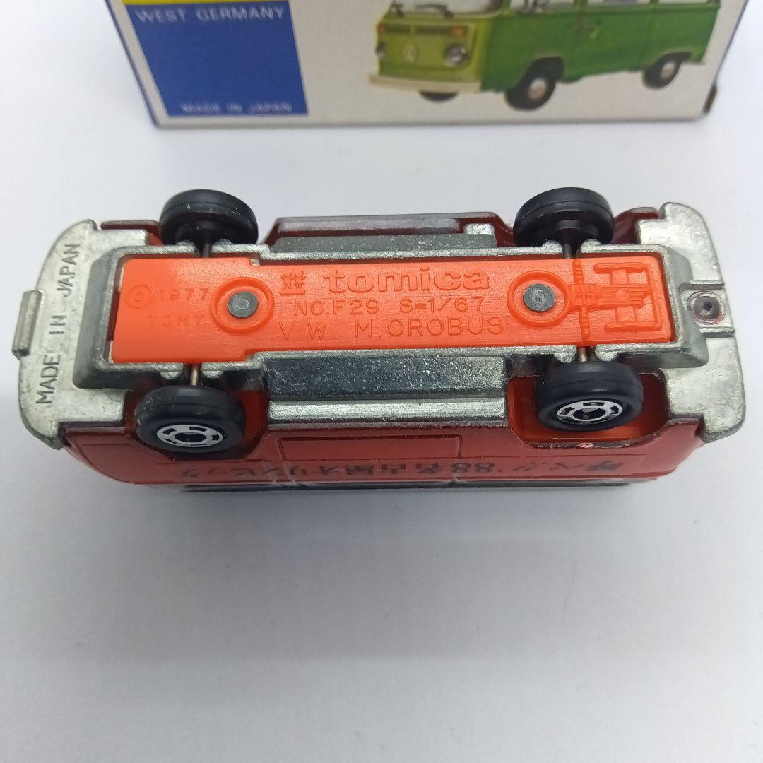 丸栄特注トミカ 名古屋オリンピック88 フォルクスワーゲンマイクロバス 赤☓白